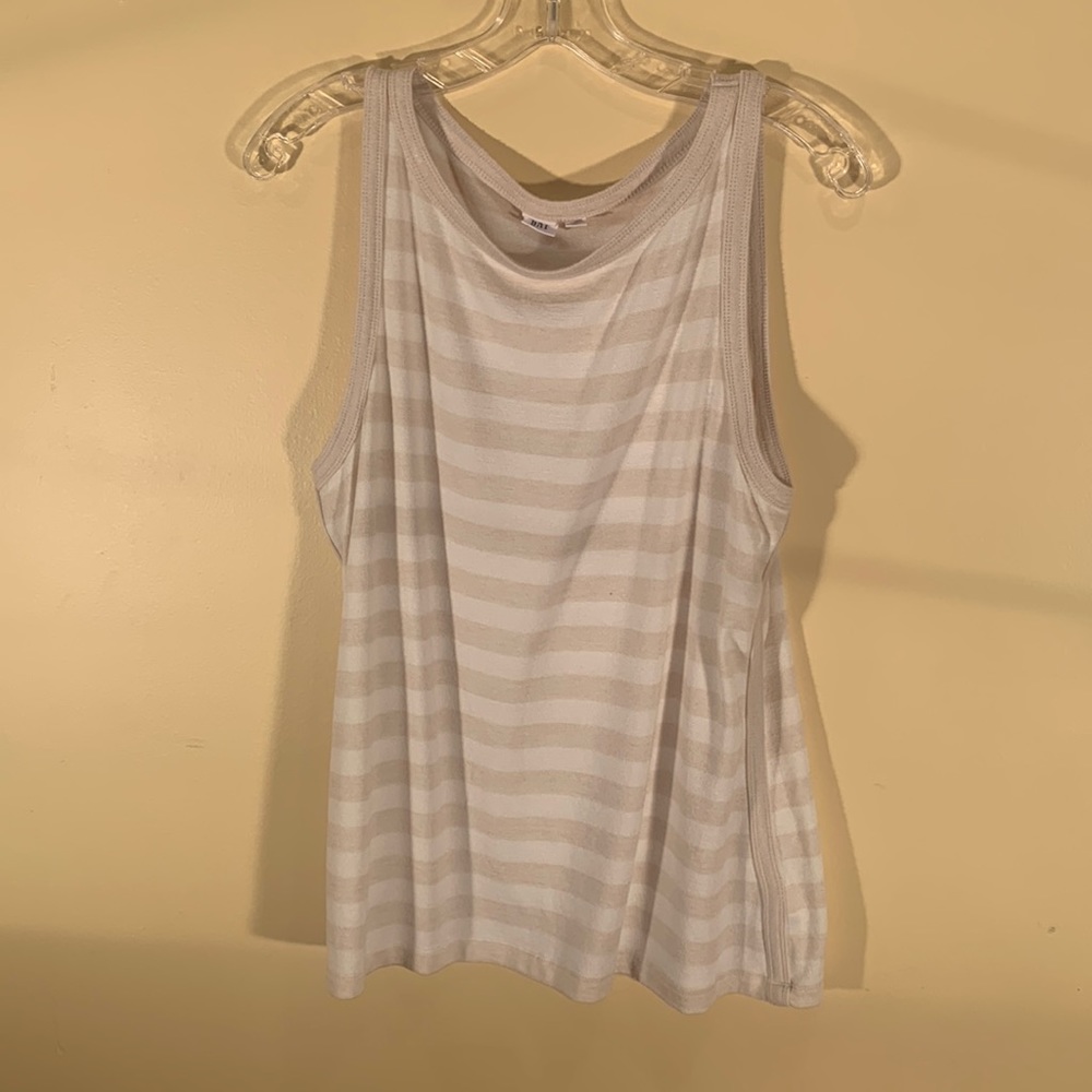 Gap softspun tank in oatmeal stripe